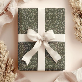 Waterverf op de groene achtergrond cadeaupapier