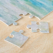 Waterverf - op de kust - zomervakantie legpuzzel (Zijkant)