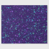 Waterverf op donker Paars omslagpapier Cadeaupapier (Vlak)