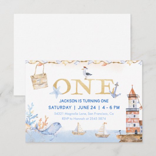 Waterverf op één dag kaart (Voorkant / Achterkant)