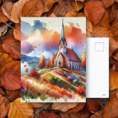 Waterverf op een Herfst dag | Herfstzegeningen Briefkaart