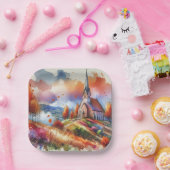 Waterverf op een Herfst dag Papieren Bordje (Feest)