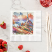 Waterverf op een Herfst dag Servet (Insitu)