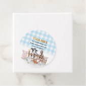 Waterverf op het Baby shower van landbouwhuisdiere Bedankjes Labels (In situ)