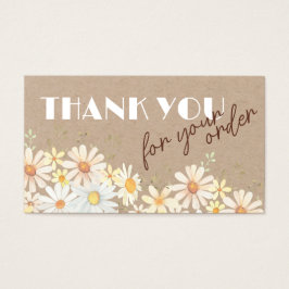 Waterverf op kraft paper discount card visitekaartje