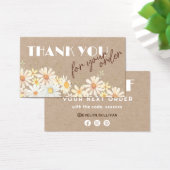 Waterverf op kraft paper discount card visitekaartje (Bureau)