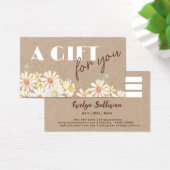 Waterverf op kraft paper gift card visitekaartje (Bureau)