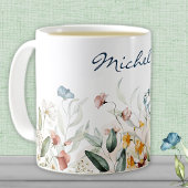 Waterverf op maat Floral 11 oz. Classic Koffiemok