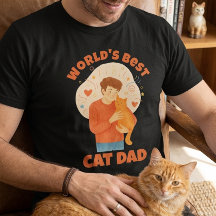 Waterverf op maat foto van de beste kattenvader te