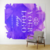 Waterverf op maat gemaakt logo beurs evenement ach wandkleed (In Situ (horizontaal))