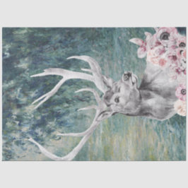 Waterverf op Monet's morning Seine Tissuepapier