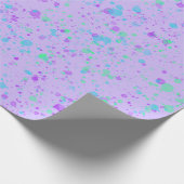 Waterverf op Paars pakpapier (Hoek)