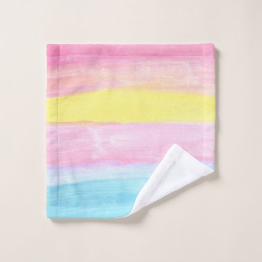 Waterverf op zonneschijn bad handdoek (Wasdoekje)