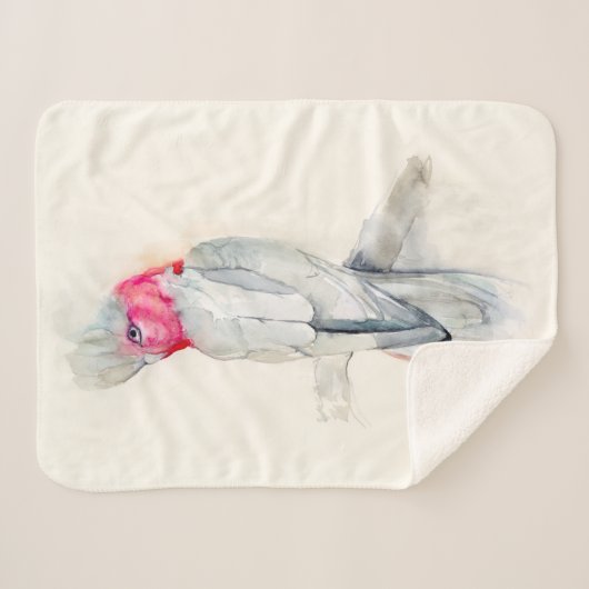 Waterverf Opera Cockato Sherpa Deken (Voorkant (horizontaal))