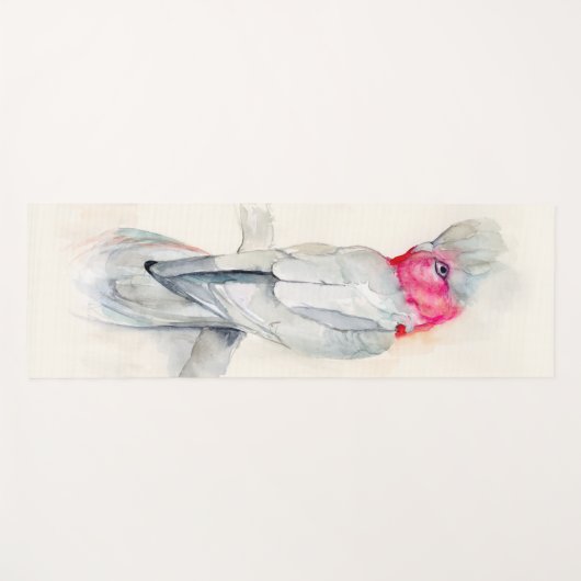 Waterverf Opera Cockato Yogamat (Voorkant (horizontaal))