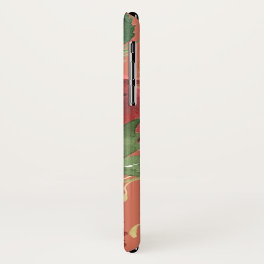 Waterverf oppies iPhone/iPad case (Achterkant/links)