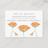 Waterverf oppies New Home Moving Aankondiging (Voorkant)