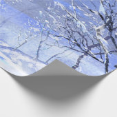 Waterverf-opvulpapier voor winterBossen Cadeaupapier