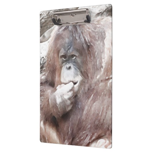 Waterverf Orang 2 Klembord (Links)