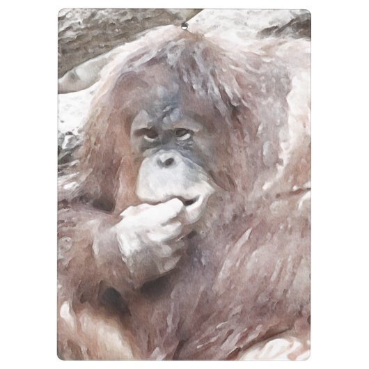 Waterverf Orang 2 Klembord (Achterkant)