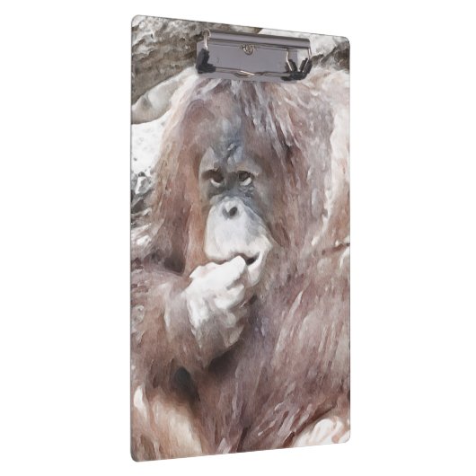 Waterverf Orang 2 Klembord (Rechts)