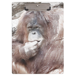 Waterverf Orang 2 Klembord