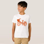 Waterverf Oranje Bike T-shirt (Voorkant volledig)