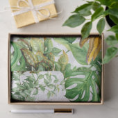 Waterverf Oranje blauwe papegaai Tissuepapier (Geschenk)