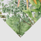 Waterverf Oranje blauwe papegaai Tissuepapier (Detail)