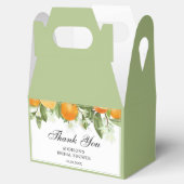 Waterverf Oranje bloemen Vrijgezellenfeest Dank u Bedankdoosjes (Geopend)