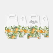 Waterverf Oranje bloesem Vrijgezellenfeest Dank u  Bedankdoosjes (Uitgevouwen)