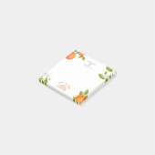 Waterverf Oranje bloesems Citrus Wedding Post-it® Notes (Schuin)