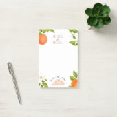Waterverf Oranje bloesems Citrus Wedding Post-it® Notes (Kantoor)