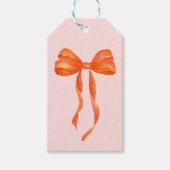 Waterverf Oranje boog Cadeaulabel (Voorkant)