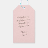 Waterverf Oranje boog Cadeaulabel (Achterkant)