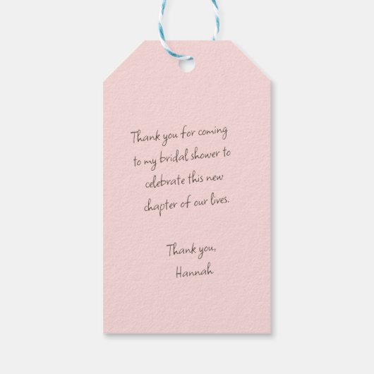 Waterverf Oranje boog Cadeaulabel (Achterkant)