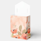 Waterverf Oranje Bruiloft Feest Bedankdoosjes (Geopend)