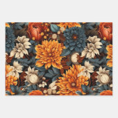 Waterverf Oranje Bruine Herfstbladeren Verjaardag Inpakpapier Vel (Voorkant 2)