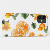 Waterverf Oranje Citrus Botanische Patroon Case-Mate iPhone Case (Achterkant (horizontaal))