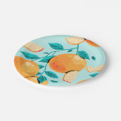 Waterverf Oranje Citrus Papieren Bordje (Gekanteld)