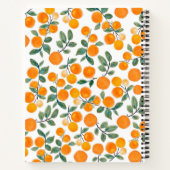 Waterverf Oranje Citrus Personalized Recipe Notitieboek (Achterkant)