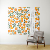 Waterverf Oranje Citrus Photo Booth Backdrop Wandkleed (In Situ (horizontaal))