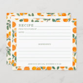 Waterverf Oranje Citrus Vrijgezellenfeest Recipe K (Voorkant / Achterkant)