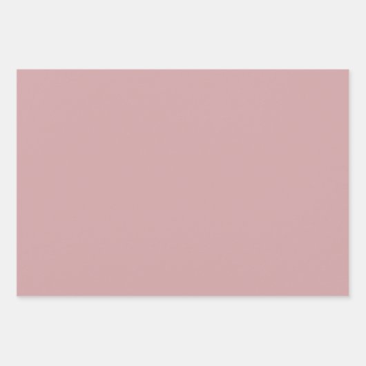 Waterverf oranje en bruine bloemen. inpakpapier vel (Voorkant 3)