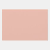 Waterverf oranje en bruine bloemen. inpakpapier vel (Voorkant 2)