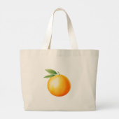 Waterverf Oranje Grote Tote Bag (Achterkant)