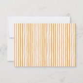 Waterverf Oranje katje met speciale strips Notitiekaartje (Achterkant)