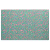 Waterverf Oranje Koi Fish Turquoise Pattern Stof (Fat Quarter)
