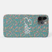 Waterverf Oranje Koi Fish Turquoise Persoonlijk Case-Mate iPhone Case (Achterkant (horizontaal))