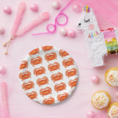 Waterverf Oranje krab Vis en zeevruchten Papieren Bordje (Feest)